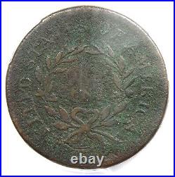 1793 Wreath Flowing Hair Large Cent 1C Certified PCGS VG Detail Rare Coin