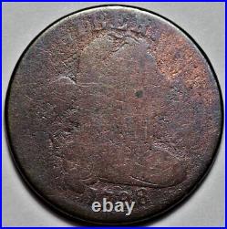 1798 Draped Bust Large Cent Rotated Die US 1c Copper Penny Coin L30