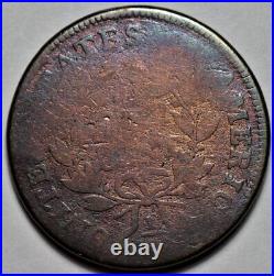 1798 Draped Bust Large Cent Rotated Die US 1c Copper Penny Coin L30