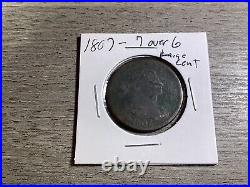 1807 Draped Bust-7/6 Pointed Large Cent U. S. Coin-012824-0055