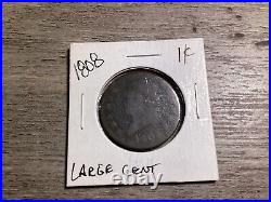 1808 Classic Head One Cent Copper US Large Cent Coin-020524-0037