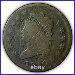 1810 Classic Head Large Cent Good G Coin #5631