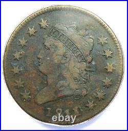 1811/0 Classic Liberty Large Cent Coin Certified ANACS VF20 Detail Rare Date