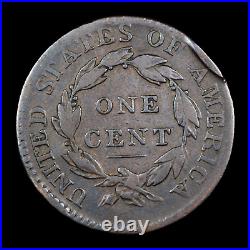 1814 S-295 R-1 Plain 4 VG Det Classic Head Large Cent Coin 1c