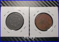 1816 and 1818 LARGE CENT DETAILS QUITE STRONG, SEE PICTURES FOR COINS
