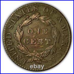1827 Coronet Head Large Cent Near Uncirculated AU+/UNC Coin, Details #2523