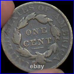 1830 Coronet Head Large Cent N-10 Variety R-4+, Rotated, Tough, Very Good+ C6959