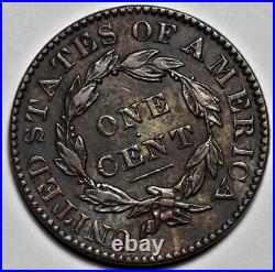 1831 Coronet Head Large Cent US 1c Copper Penny Coin L39