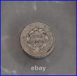1835 1c BN n-19 Newcomb 19 Head of 1836 Coronet Head Large Cent Coin #sc04