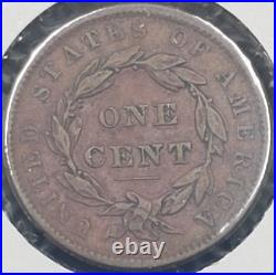 1837 Head of 1838 Large Cent Coin Extremely Fine
