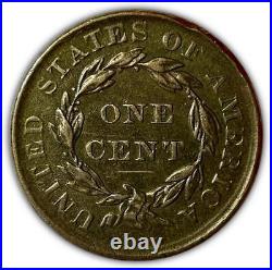 1837 Medium Letters N4 Large Cent Near Almost Uncirculated AU Coin #3051