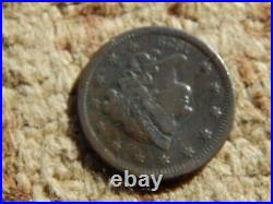 1839 Coronet Head Large Cent, Booby Head, Early Type