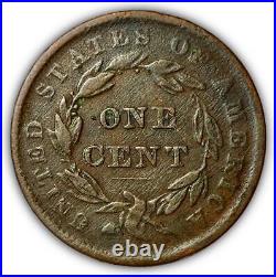 1839 Head of 1838 Large Cent Extremely Fine XF Coin #5524