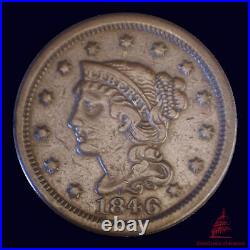 1846 Braided Hair Large Cent Small date