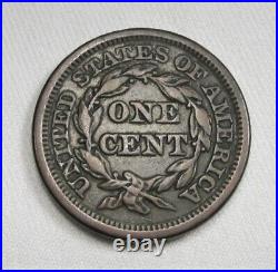 1846 Braided Hair Large Cent XF Coin AL220