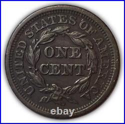 1846 Tall Date Braided Hair Large Cent Almost Uncirculated AU Coin Corroded 6461