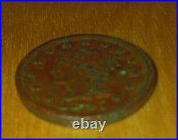 1847 Braided Hair Large Cent US Rare Coin, Nice Color Toning RENT FUNDRAISER