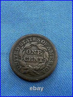 1848 Braided Hair Large Cent Key Daye Coin