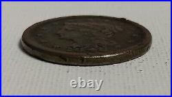 1848 Large Cent US Coin Error (over 4)