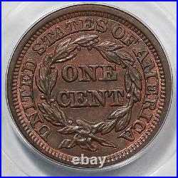 1848 N-31 B-C PCGS MS 65 BN CAC Braided Hair Large Cent Coin 1c