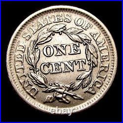 1850 Braided Hair Large Cent Penny Gem BU Details Coin - #OO274