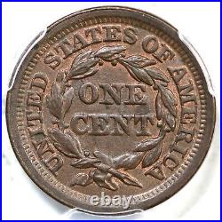 1853 N-3 PCGS MS 63 BN Braided Hair Large Cent Coin 1c