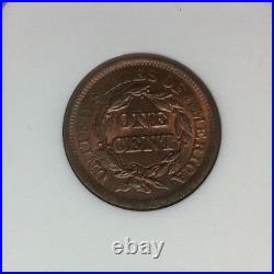 1856 Braided Large Cent Ngc Ms 65 Bn Beautiful Looking Coin