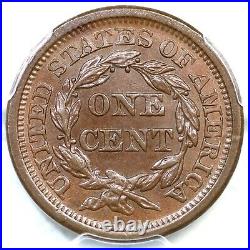 1856 N-3d PCGS MS 63 BN Slanted 5 Braided Hair Large Cent Coin 1c