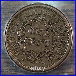 1856 Slant 5 Large Cent ANACS AU55 Nice, New Slab Easily Best Price on Ebay CHN