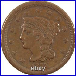 1857 Large Date Braided Hair Large Cent XF Extremely Fine SKUI11224