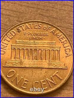 1961 Lincoln Penny No Mint Mark, L On Rim, Letter Error G, Close AM, 7 Steps (&)