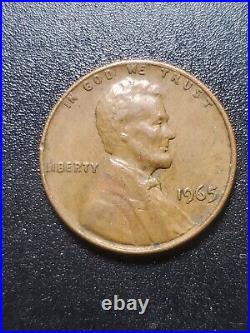 1965 USA Lincoln Memorial Penny, No Mint, Rare Error-an L & In God We Trust