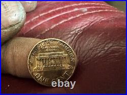 1984 No Mint Mark Penny With Multiple Very Rare Strikethrough Errors