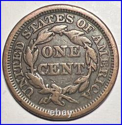 VF 1848 Braided Hair Large Cent Very Fine -US Type Coin- 1c Actual Photos A1